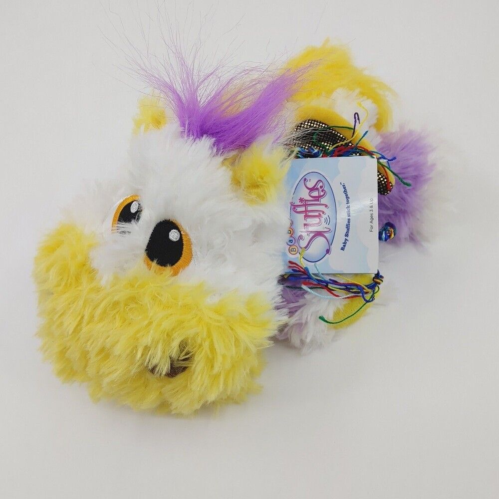Baby Stuffies Wonderella Pegasus Stick Together Plush 2 Friendship Bracelet Soft